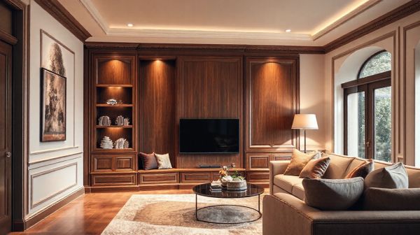 Elevate your decor with custom alcove units for sophistication